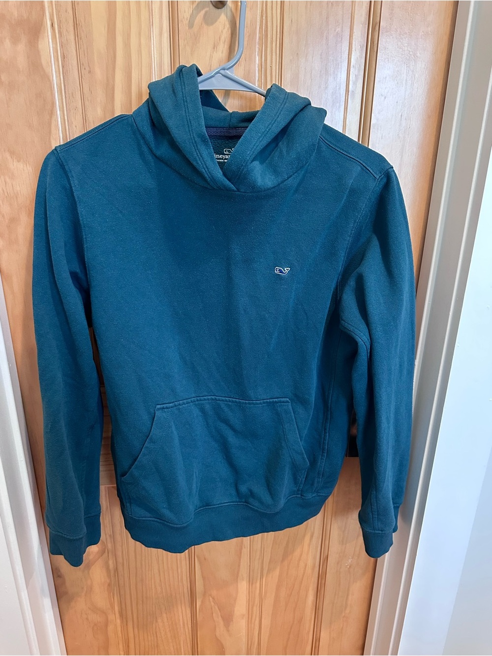 Vineyard Vines Green Hooded Sweatshirt with Whale Logo